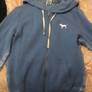 Pink Brand Blue Tie Dye Sweater